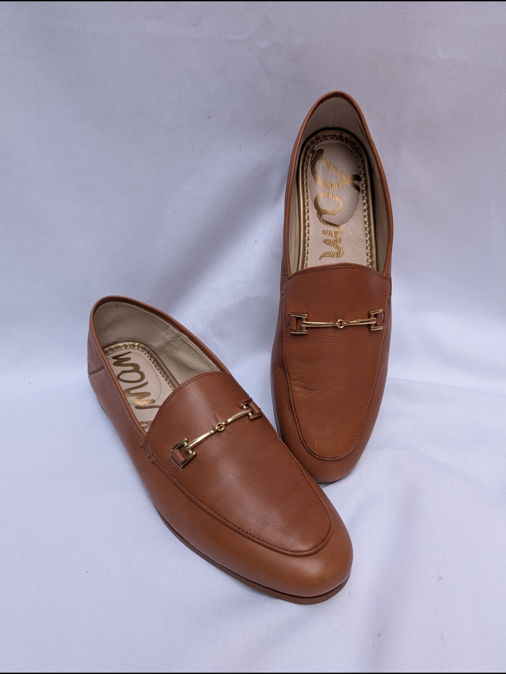 Sam Edelman Loraine Brown Leather Horsebit Loafers 9.5 - Picture 11 of 12